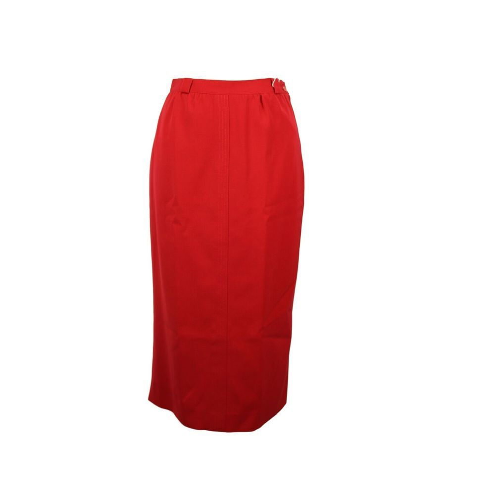 GILMAR Pencil Skirt sz 42 Red Midi NWT $225